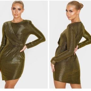 Gold and black dress